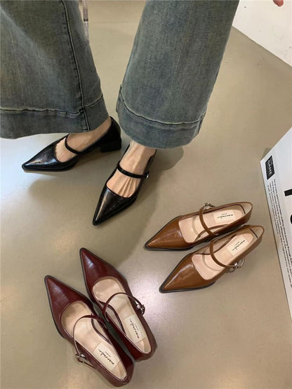 Pointy Mary Jane Pumps