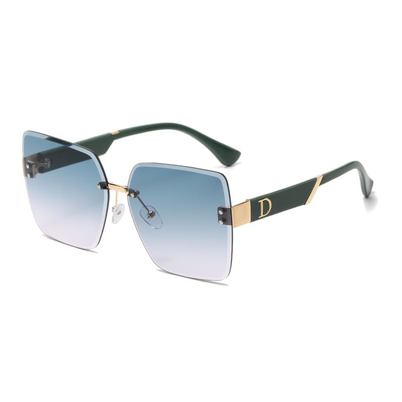 Gradient Square Frameless Sunglasses
