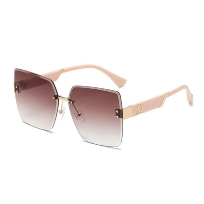 Gradient Square Frameless Sunglasses