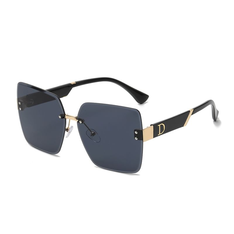 Gradient Square Frameless Sunglasses