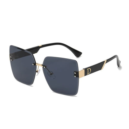 Gradient Square Frameless Sunglasses