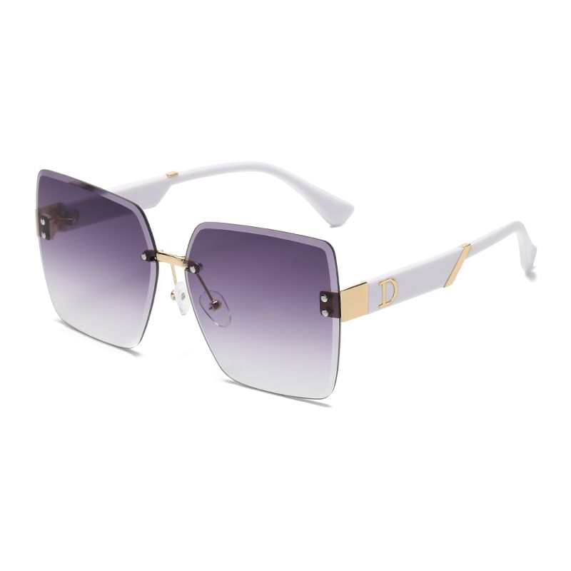 Gradient Square Frameless Sunglasses