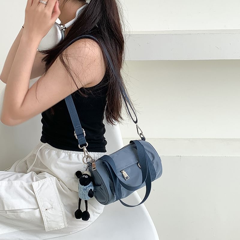 Top Handle Nylon Crossbody Bag