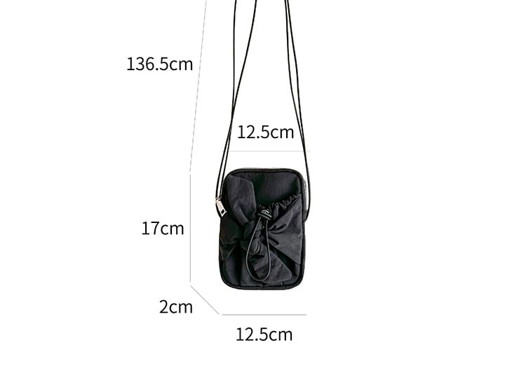 Bow Nylon Crossbody Bag