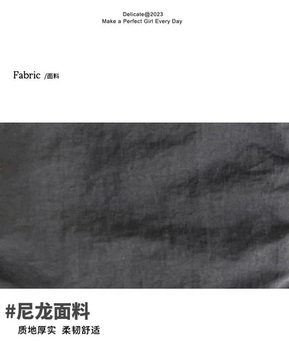 Plain Drawstring Nylon Crossbody Bag