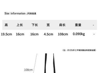 Plain Drawstring Nylon Crossbody Bag