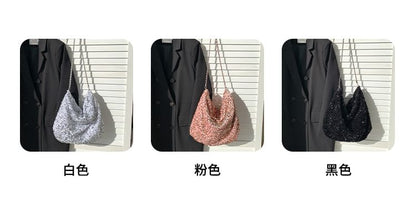 Chain Strap Sequin Crossbody Bag