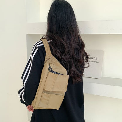 Plain Belt Nylon Bag