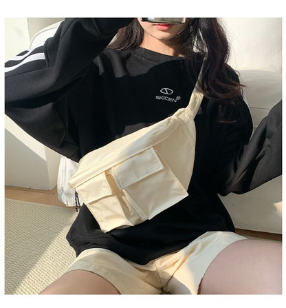 Plain Belt Nylon Bag