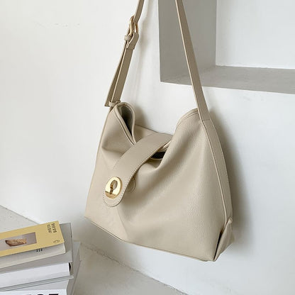 Bag Faux Tote Plain Leather