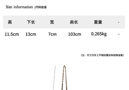 Strap Quilted Flap Chain Crossbody Bag