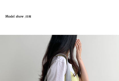 Ruffle Crossbody Plain Bag Nylon