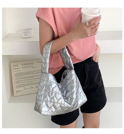 Bag Heart Tote Quilted