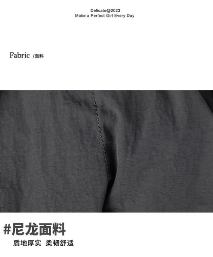 Crossbody Drawstring Plain Bag Nylon