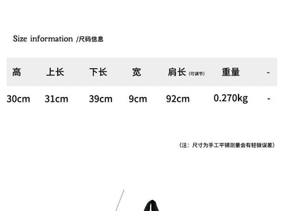 Crossbody Drawstring Plain Bag Nylon