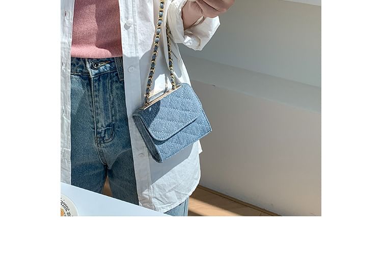 Chain Strap Quilted Flap Crossbody Bag