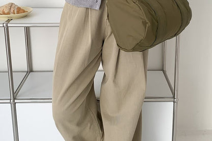 Plain Nylon Barrel Bag