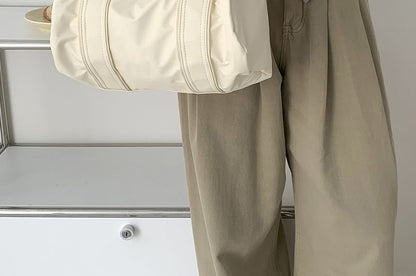 Plain Nylon Barrel Bag