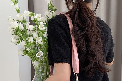 Top Handle Sequin Crossbody Bag