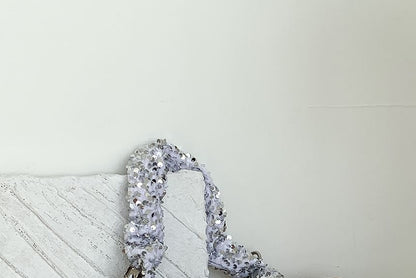 Top Handle Sequin Crossbody Bag