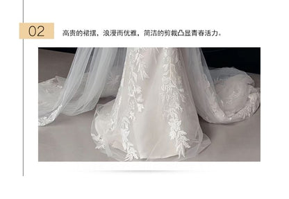 Strapless Mermaid Lace Wedding Gown