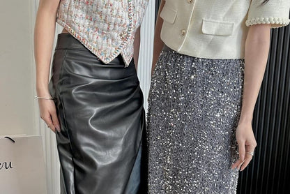 Square Toe Plain Mules