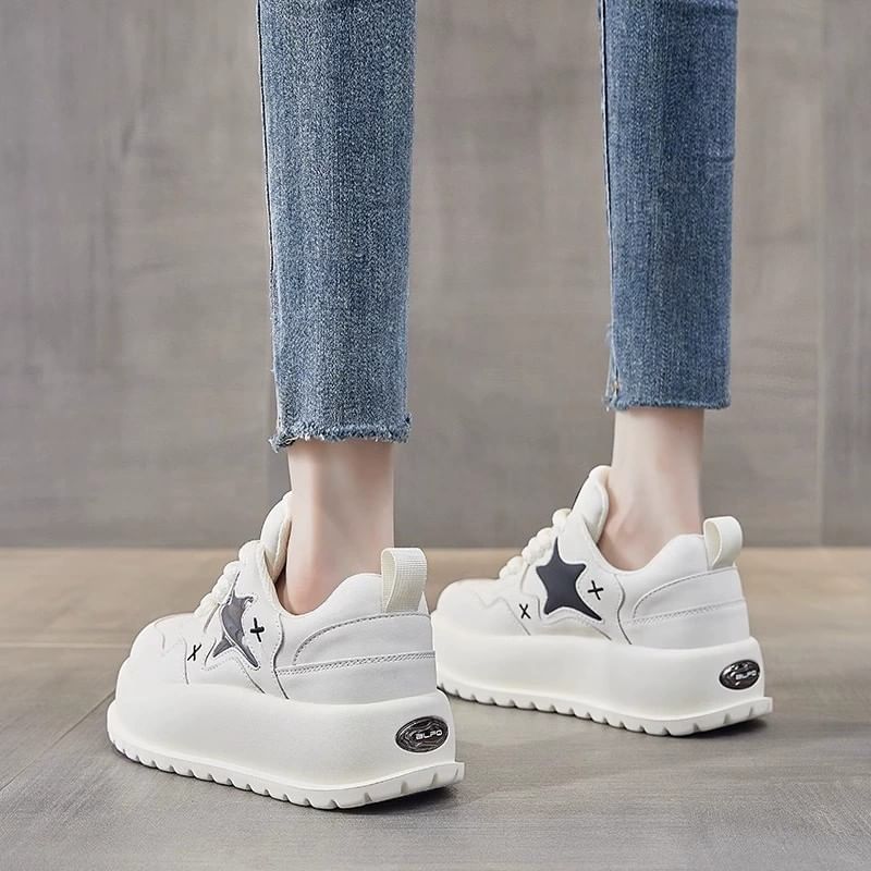 Platform Star Lace Up Sneakers