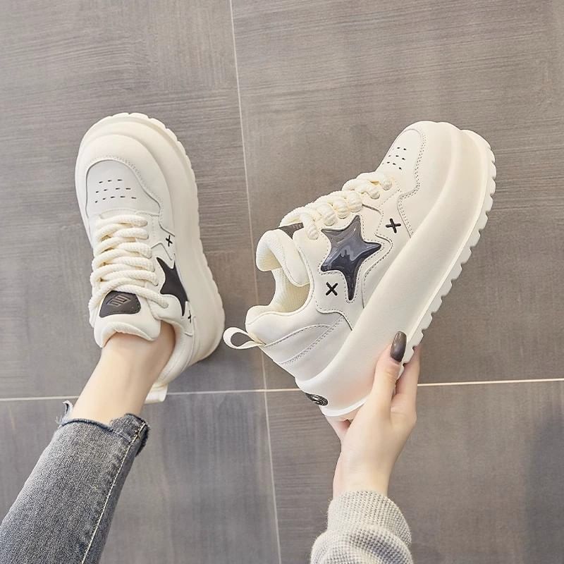 Platform Star Lace Up Sneakers