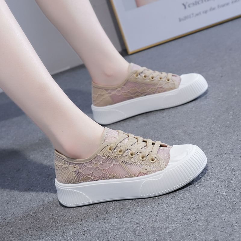 Lace Platform Sneakers