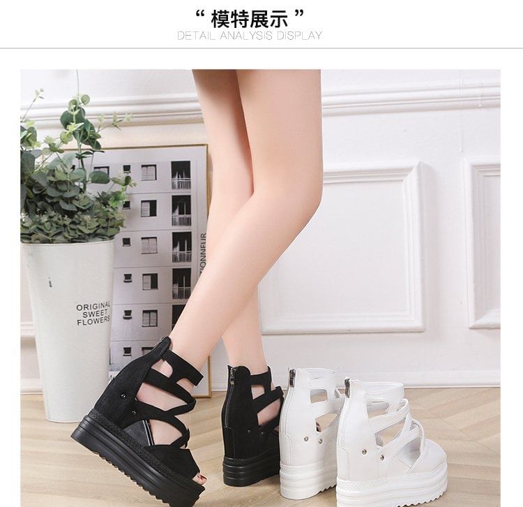 Platform Wedge Plain Sandals