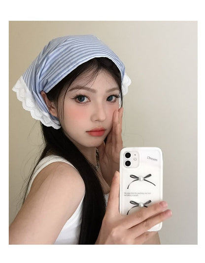 Head Trim Designs) Lace Scarf Triangle (Various