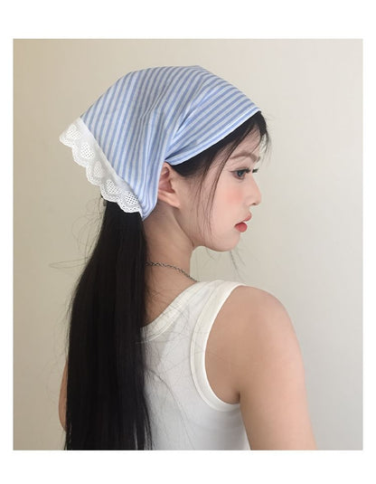 Head Trim Designs) Lace Scarf Triangle (Various