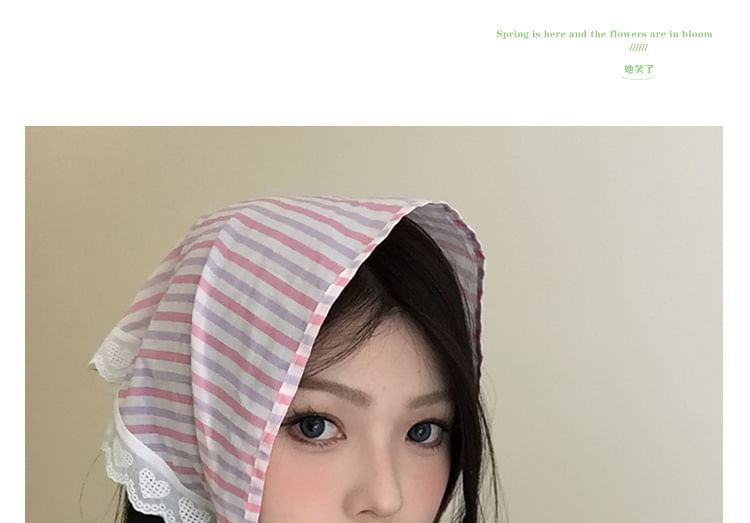 Head Trim Designs) Lace Scarf Triangle (Various