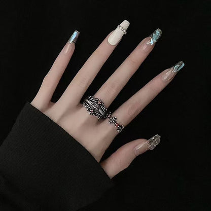 Rhinestone Alloy Ring