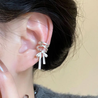 Ribbon Copper Ear Cuff