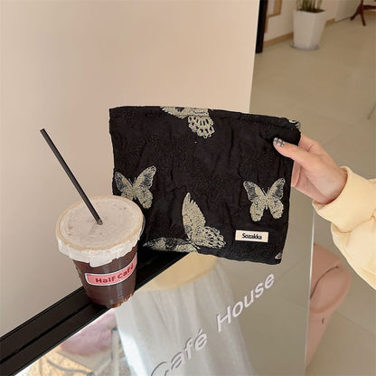 Butterfly Print Tote Bag / Shopping Bag / Pouch