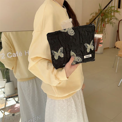 Butterfly Print Tote Bag / Shopping Bag / Pouch