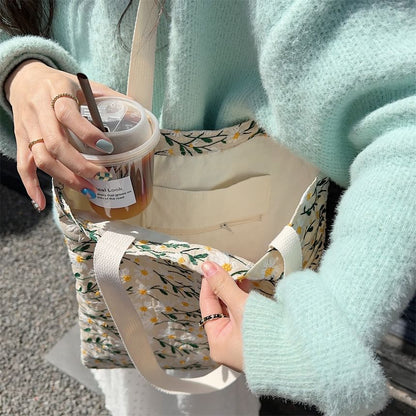 Floral Print Tote Bag
