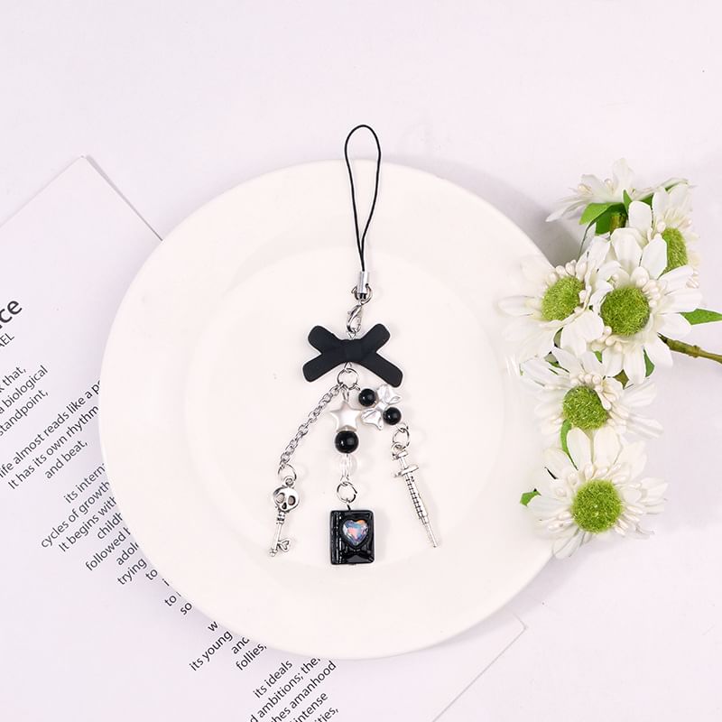 Bow Acrylic Phone Charm (Various Designs)