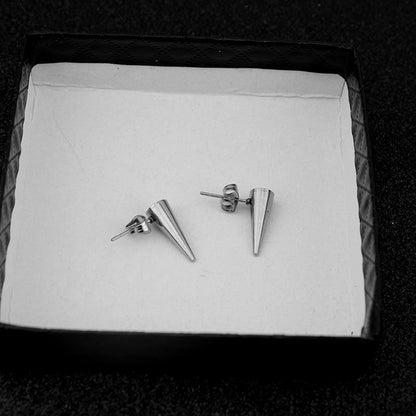 Cone Stainless Steel Stud Earring