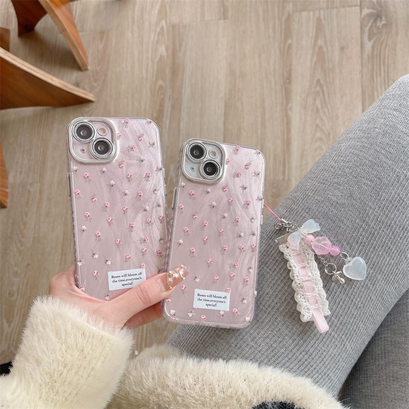 Floral Phone Case - iPhone 15 Pro Max / 15 Pro / 15 / 14 Pro Max / 14 Pro / 14 / 13 Pro Max / 13 Pro / 13 / 12 Pro Max / 12 Pro / 12 / 11