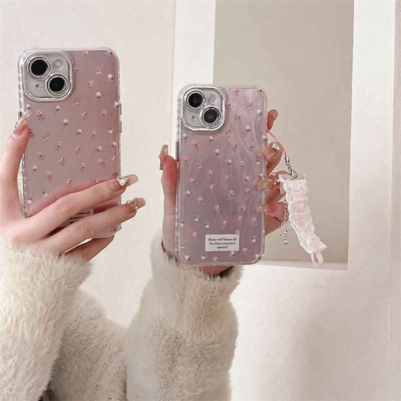 Floral Phone Case - iPhone 15 Pro Max / 15 Pro / 15 / 14 Pro Max / 14 Pro / 14 / 13 Pro Max / 13 Pro / 13 / 12 Pro Max / 12 Pro / 12 / 11