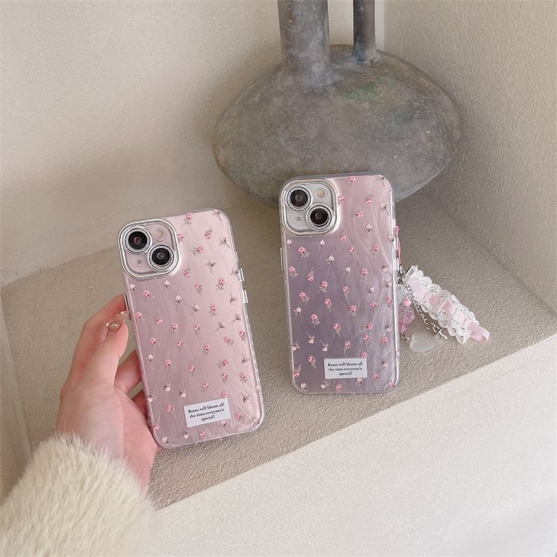 Floral Phone Case - iPhone 15 Pro Max / 15 Pro / 15 / 14 Pro Max / 14 Pro / 14 / 13 Pro Max / 13 Pro / 13 / 12 Pro Max / 12 Pro / 12 / 11