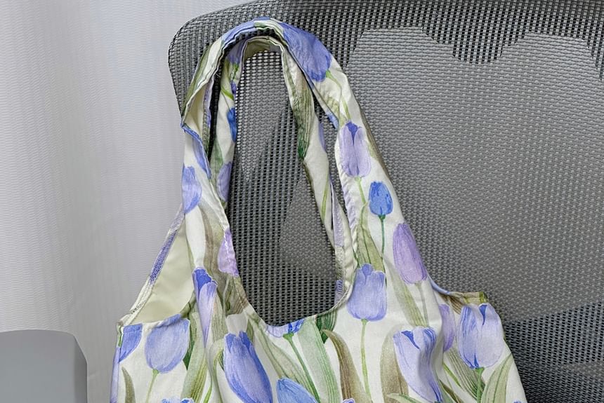 Floral Tote Bag / Bag Charm / Set