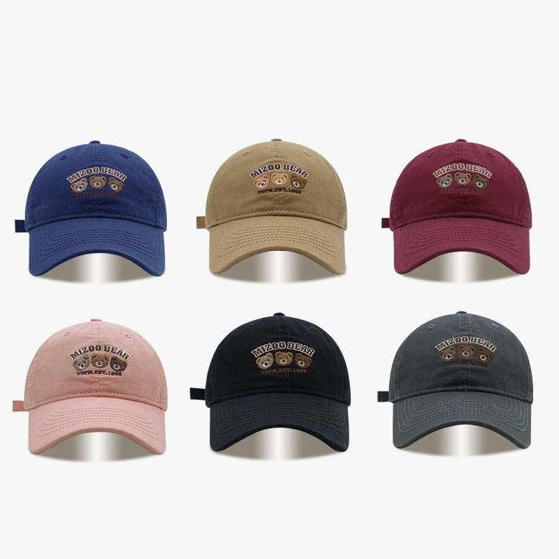 Bear Cap Embroidered Baseball