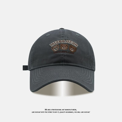 Bear Cap Embroidered Baseball