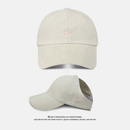 Baseball Heart Cap Embroidered