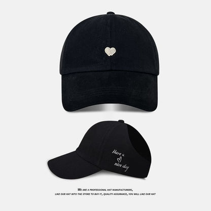 Baseball Heart Cap Embroidered