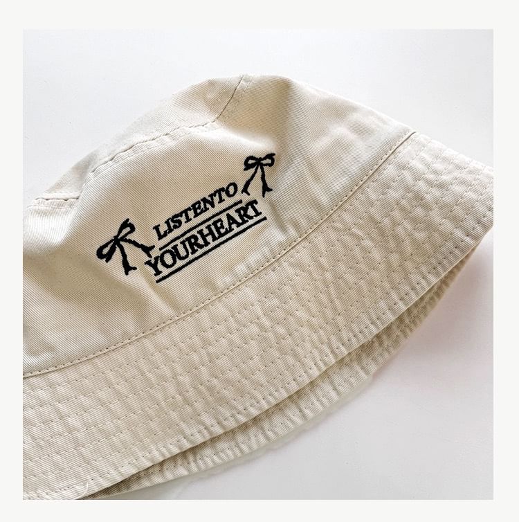 Hat Lettering Embroidered Bucket