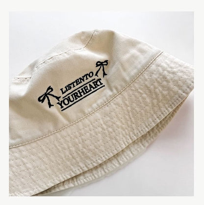 Hat Lettering Embroidered Bucket